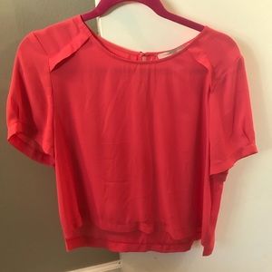 Coral crop top